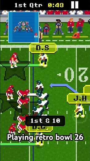 Playing retro bowl 26 #retrobowl #gaming #games