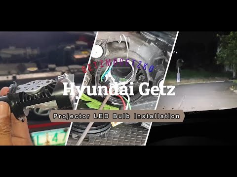 Hyundai Getz│Projector LED Bulb Installation