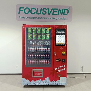 [Hot Item] Brand New Digital Screen Automatic Soda Coke Vending Machine for Sanck and Drinks Outdoor with CE Certificate