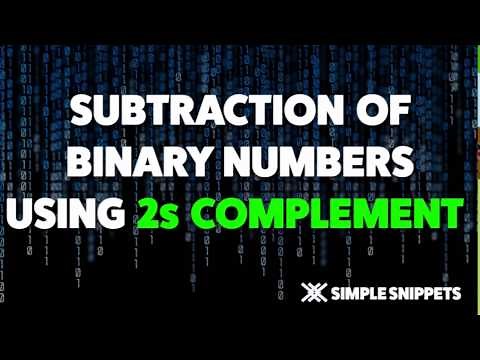 Subtraction of Binary Numbers using 2s Complement Method with Fractions