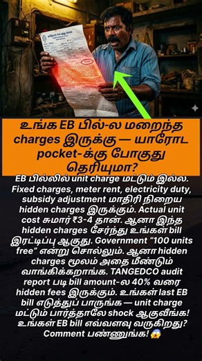 உங்க EB பில்-ல மறைந்த charges இருக்கு — யாரோட pocket-க்கு போகுது தெரியுமா?
