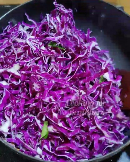 Purple Cabbage Recipe #cookingforbeginners #purplecabbage
