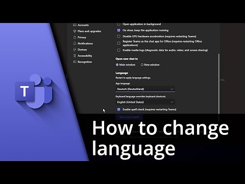 How to change Teams language | Change language in Teams ✅ Tutorial