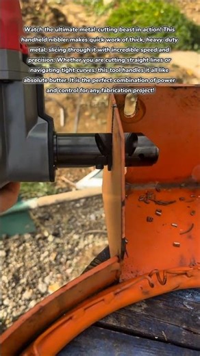 Cuts Metal Like Butter! ✂️ Handheld Nibbler Power #tools #technology #how #tips #tricks #lifehacks