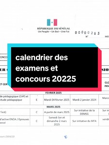 Calendrier des examens et concours 2025 : Guide complet
