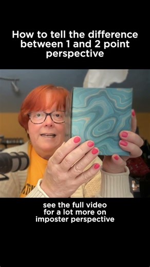 When is a box in one point or two point perspective?