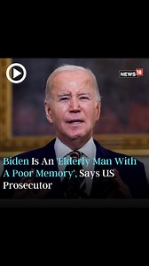 An “elderly” Joe Biden with a “poor memory” will not face charges for knowingly taking classified documents when he left the vice presidency in 2017, said a prosecutor who drew a swift reaction from the US President. #JoeBiden #UnitedStates #PoorMemory #Biden #USElections | News18 | Facebook