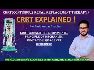 Renal Replacement Therapy/Dialysis Advanced - Type of CRRT (CVVH, CVVHD, CVVHDF) | Part-II