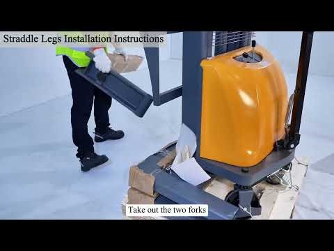 Apollo Semi-Electric Straddle Stacker Unboxing & Installation | A-3011, A-3012 Models