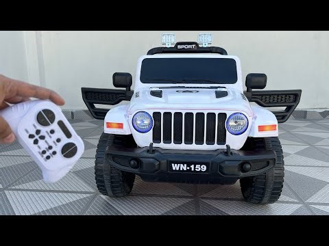 RC Jeep Wrangler Unboxing & Testing | Remote Control Ride on Jeep 🔥🔥