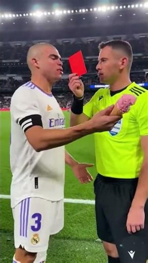 the unbelievable play that PEPE got red card in... unexpected reaction 🤯⚽🍦
