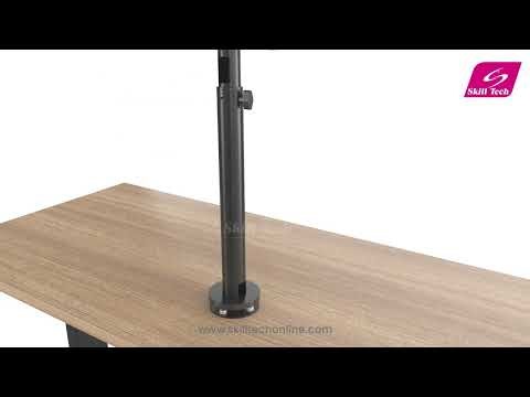 SH PM01 POS Desktop Monitor Pole Mount Installation Animation
