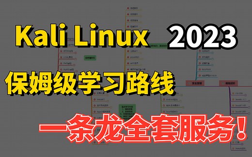 Kali Linux学习路线实战版，零基础小白学习方法,渗透测试入门指南