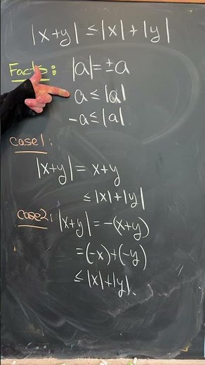 A quick proof of the triangle inequality