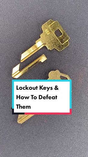 Lockout Keys And How To Defeat Them. #picklocking #picklock #lockpicking #locks #lockpicker #viral #foryoupage #lockpickinglawyer #lockpicks #pickingalock #lockpick #foryou #lockpicks #keys