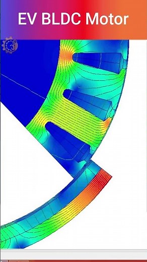 EV BLDC Motor.ANSYS Motor-CAD #shorts #viralreels #shortsfeed #cadmonkeys #viral #reels #ansys