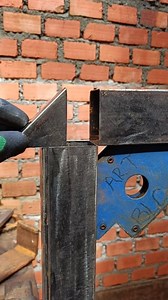 great idea to combine square metal #welding #tricks #cutting | BLC art