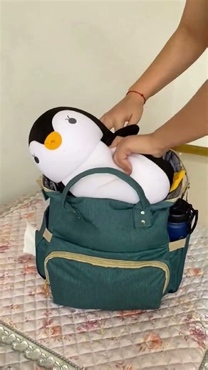 Baby Bed in Bag Backpack Spacious Convenient and Travel Friendly #momlife #babygear #cute