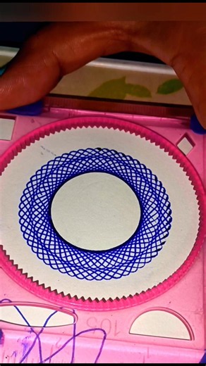 ✨🙏 Spirograph Pattern 💙✨🙏!!#shorts #spirograph #geometricart #satisfying #arttherapy #art