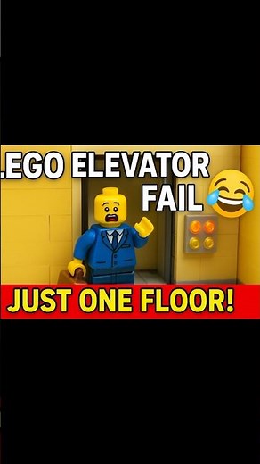 LEGO Elevator FAIL 😂 Just One Floor!