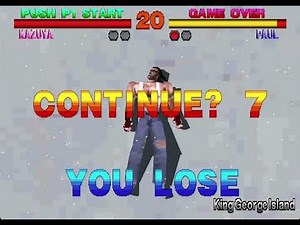 Tekken 1 (PS1) Game Over