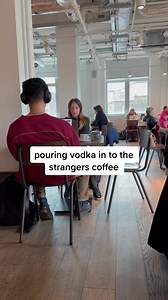 POURING VODKA IN TO THE STRANGERS COFFEE #comedy #funny #vodka #jokes #memes | Jimmy Nocap