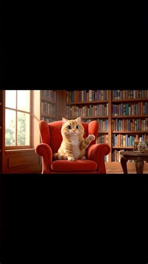 “Smart AI Cat Shows Its Library 🐱📚 | Fun & Educational Cat Video” #animation #aivideo #aicatvideo