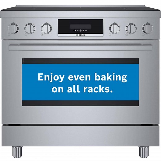Reviews for Bosch 800 Series 36 in. 3.7 cu. ft. Industrial Style Dual Fuel Range with 6-Burners in Stainless Steel | Pg 1 - The Home Depot