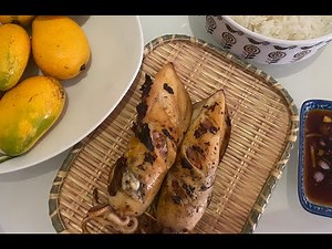 Stuffed grilled squid /Taste Budd