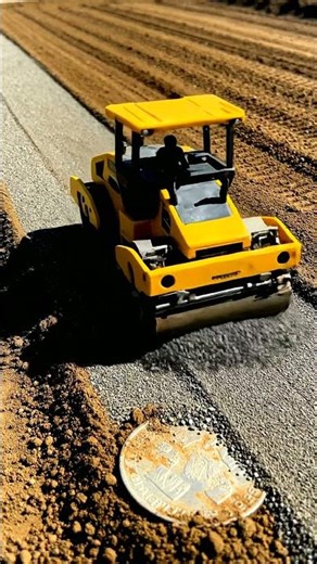 Epic Toy Construction: Road Roller & Excavator Action! 💥