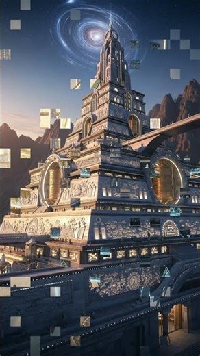 Celestial Fortress in Buddhist Canon | Futuristic Sacred Architecture