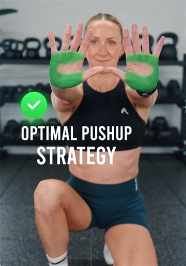 Optimal Push-up Weight Distribution! 1️⃣ Imagine creating an arch with your hands just like you would with your feet - almost cup the floor and then “corkscrew” your hands to create external rotation torque. 2️⃣ Spread those hands and fingers apart. We often see folks do push-ups with tightly sealed fingers pointed straight ahead. Create a bigger base for yourself and grip the floor! The same technique can be applied for kneeling push-ups or elevated push-ups where your hands are on a bench/squa