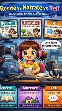 What Is The Difference Between Recite , Narrate , Tell