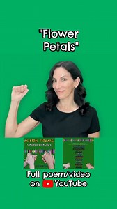 A finger exercising and counting song about flowers: "Flower Petals", from "Action Poems" 🌼🙌🏽 Follow along with the full video/poem here: https://youtu.be/JwFZqMtoxuk?feature=shared | Children's Music with Nancy Kopman