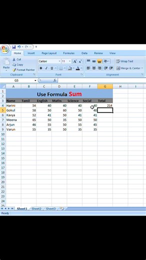 Excel SUM Function Explained in 30 Seconds | Beginner Tutorial