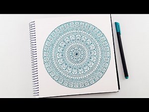 How to draw Mandala Art for beginners | Easy colorful Mandala | Doodle/Zentangle drawing