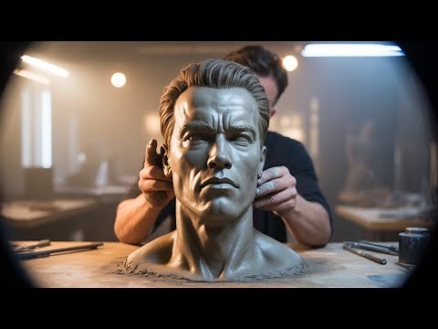 Sculpting the Legendary T-800 | Original Footage by Stecca