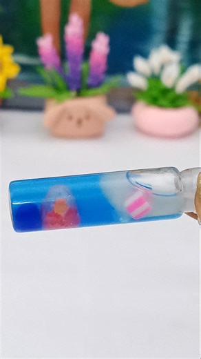 Tiny Ocean in a Bottle 🌊🔮 Amazing DIY Keychain! 😍 #shorts