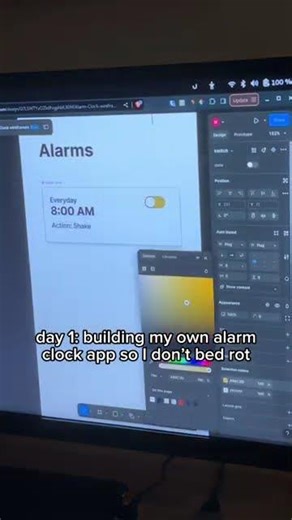 day 1 building an alarm clock app