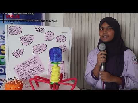 Virus Model Explanation | Rafiya Kazi | Class 8 | UKPS Nipani