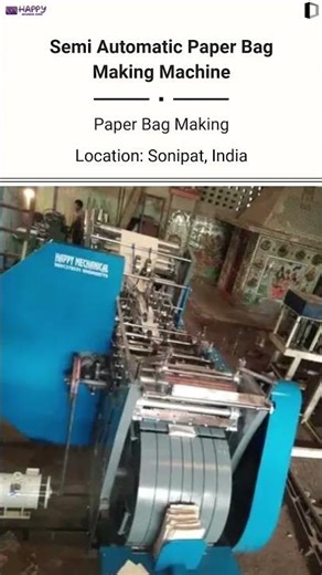 🔥 FOR SALE – Semi-Automatic Paper Bag Making Machine