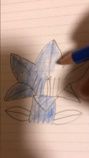 リンドウの描き方 #かきかた #art