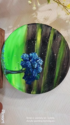 Acrylic Painting Techniques on Decorative Plates