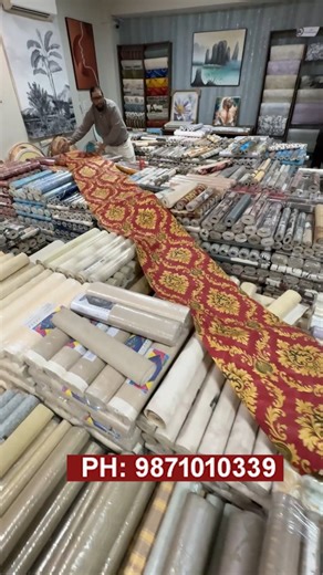 AKRAM KHAN on Instagram: "Red & Wine Decor 2nd Floor 2/96 -1 Block 2 Kirti Nagar Delhi #wallpaper #wallpapers #interiordesign #interior"