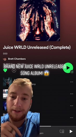 Juice WRLD Unreleased Song Album on Spotify