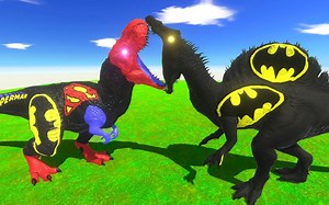 2x 蝙蝠侠超人霸王龙 vs 3x 蝙蝠侠棘龙 vs 3x 绿巨人戈罗 - 动物起义战斗模拟器ARBS mod模组