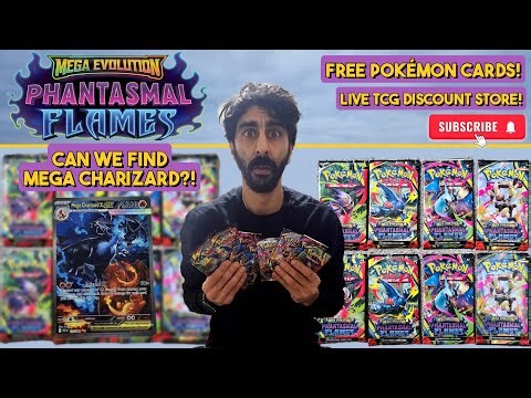 💥HUNTING FOR MEGA CHARIZARD!🤞💥FREE POKEMON CARDS💥💸 LIVE DISCOUNT TCG STORE!💸🤞WILL WE FIND HIM?