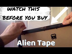 Demonstration of HOW WELL the ALIEN TAPE Double Sided Tape WORKS for hanging things [PRODUCT REVIEW]