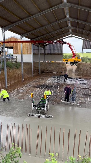 British Farming: Levelling Concrete for New Slurry Tanks