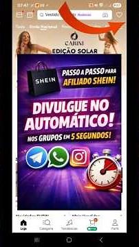 SHEIN AFFILIATE: HOW TO CREATE AUTOMATIC POSTS FOR TELEGRAM, WHATSAPP AND INSTAGRAM GROUPS ✅ 2026